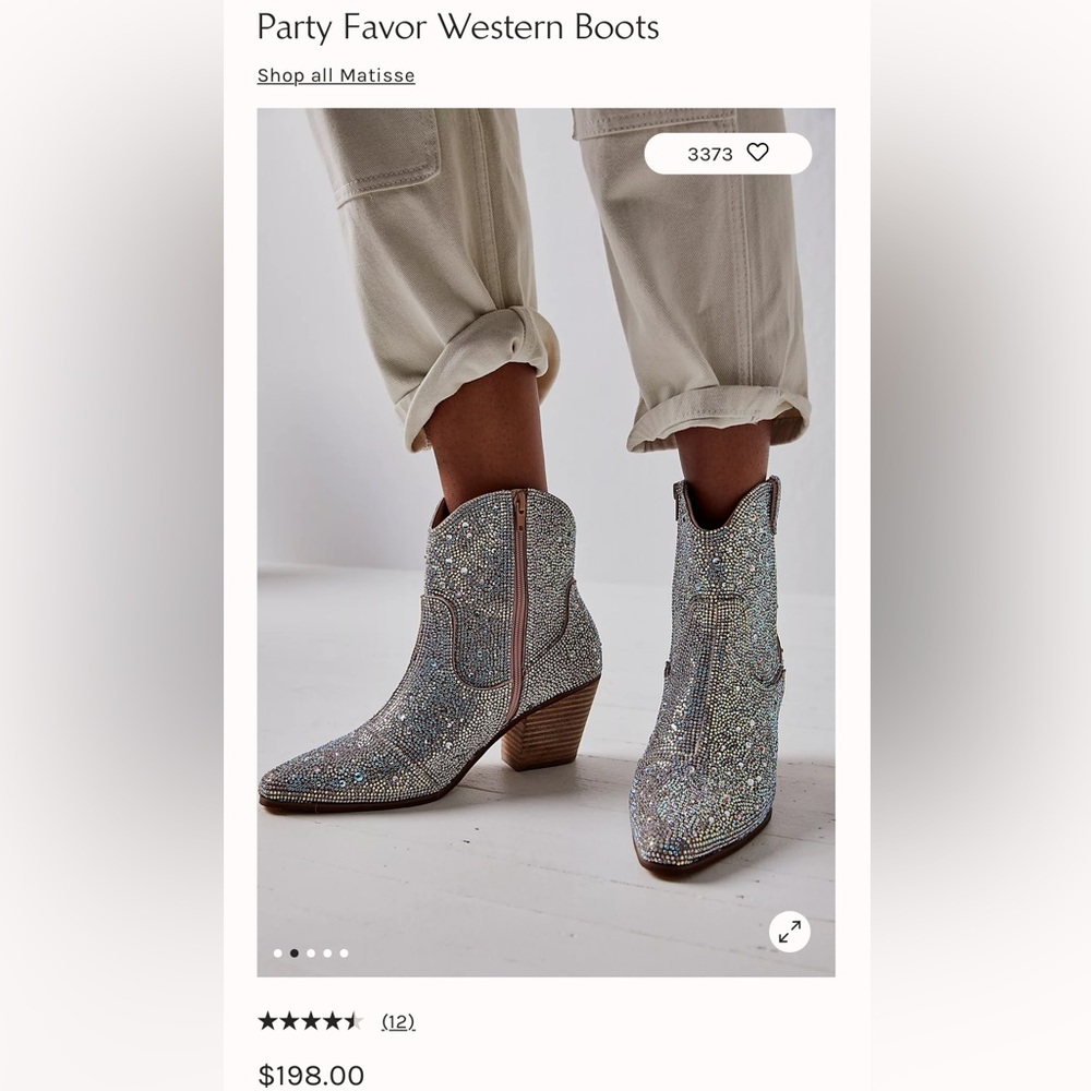 Matisse sparkle boots